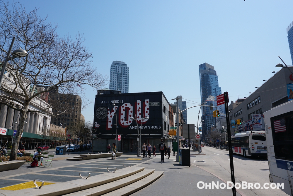 Fulton Mall mural at Albee Square