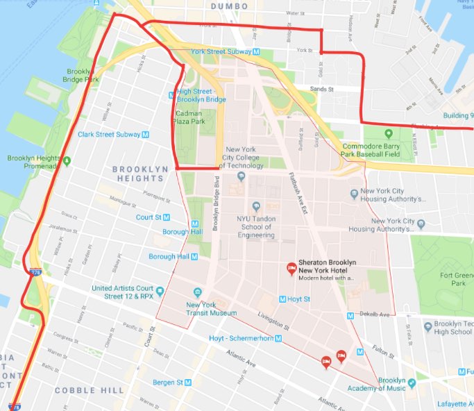 TB Five Boro Bike Tour 2018 Google Map