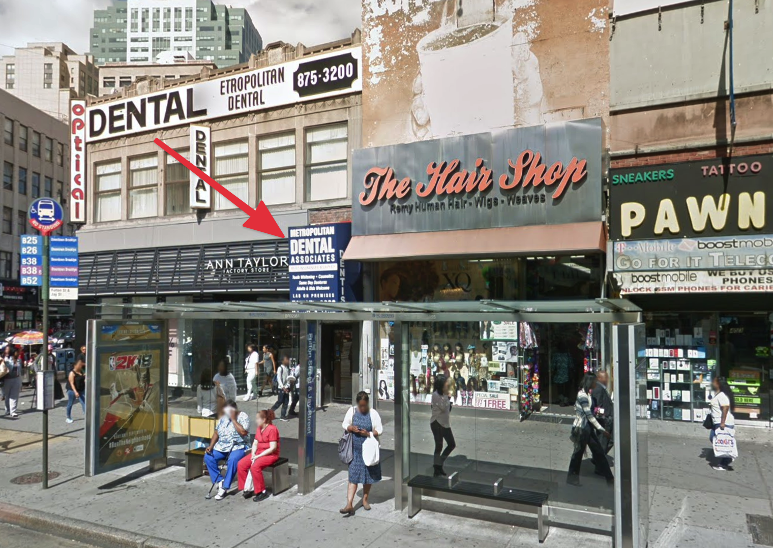 Removed dental associates sign