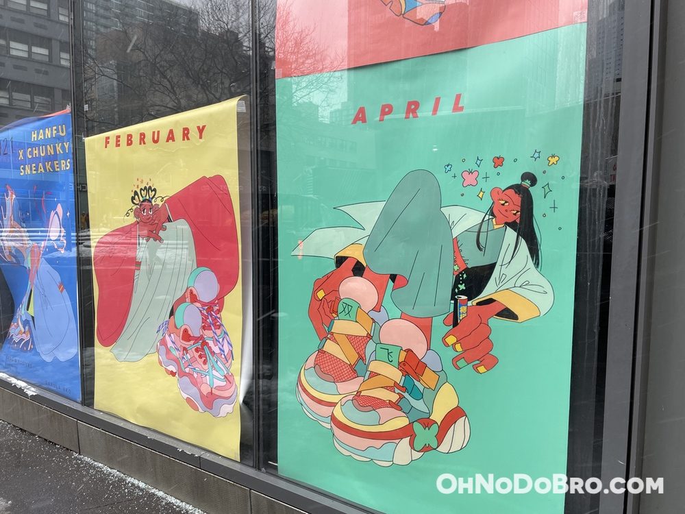 Sarula Bao’s Hanfu x Chunky Sneaker installation