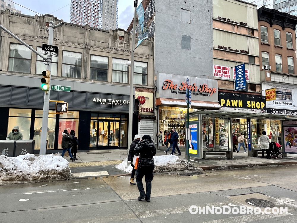 Waldorf Cafeteria across the street