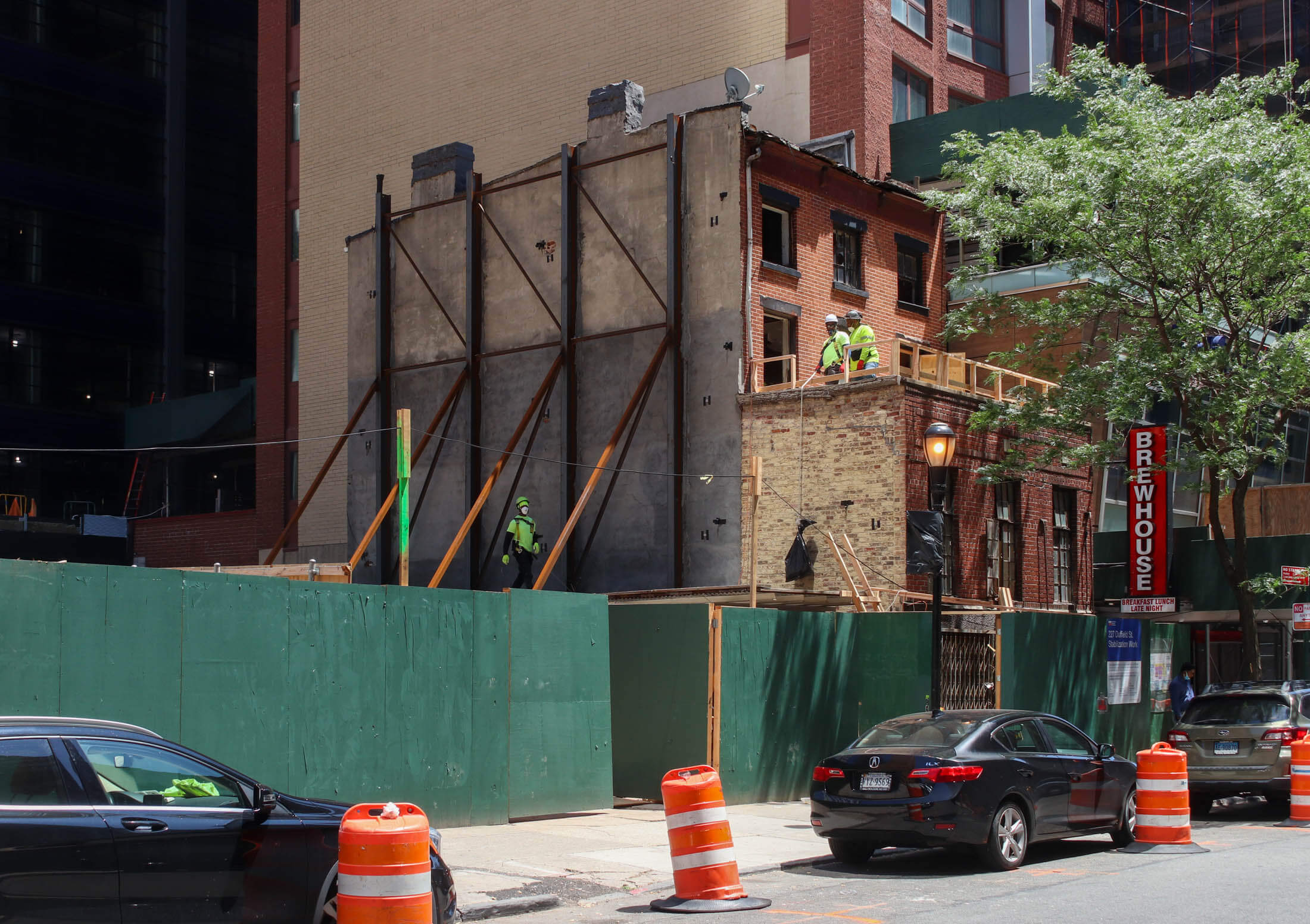 Stabilization work at abolitionist 227 Duffield Street 